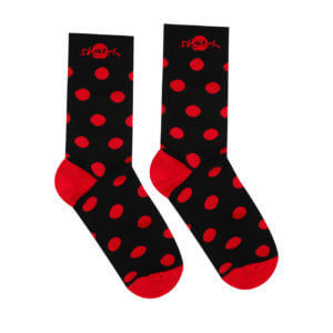 Socks black with red dots - Reklamnepredmety