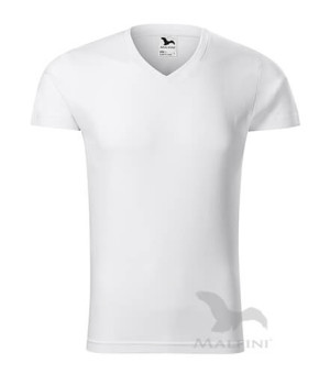 Slim Fit Herren T-Shirt mit V-Ausschnitt - Reklamnepredmety