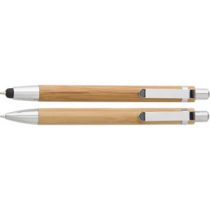Bamboo pen set - Reklamnepredmety