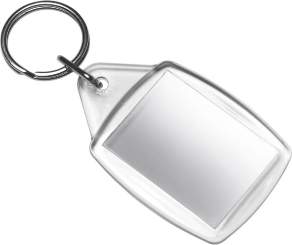 Transparenter Schlüsselhalter aus Kunststoff, Neutral