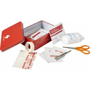 15 Piece first-aid kit in a metal tin - Reklamnepredmety