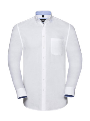 Men`s LS Tailored Washed Oxford Shirt - Reklamnepredmety