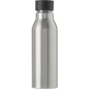 Aluminium drinking bottle (600 ml), Silver - Reklamnepredmety