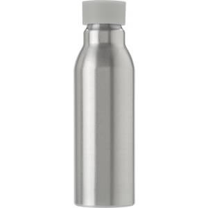 Aluminium drinking bottle (600 ml), Silver - Reklamnepredmety