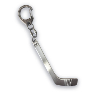 Metal keychain in the shape of a stick