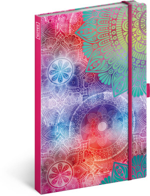 Notes Mandala, linajkovaný, 13 x 21 cm - Reklamnepredmety