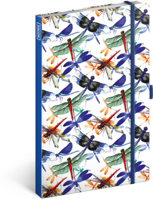 Notes Vážky, linajkovaný, 13 x 21 cm - Reklamnepredmety