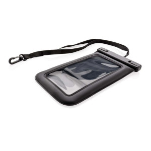 IPX8 wasserdichte, schwimmende Telefontasche, schwarz - Reklamnepredmety