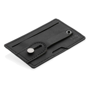 3-in1-RFID Kartenhalter für Ihr Smartphone, schwarz - Reklamnepredmety