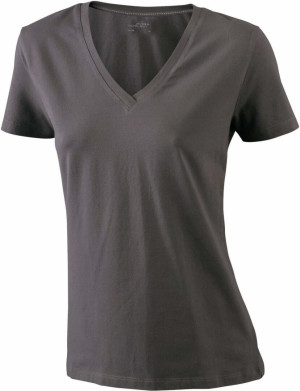 Damen Stretch V-Neck T-Shirt - Reklamnepredmety
