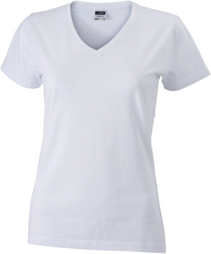 Körperbetontes Damen T-Shirt V-Neck - Reklamnepredmety