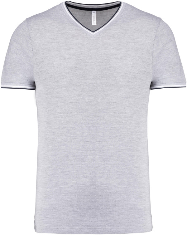 Herren Piqué V-Neck T-Shirt