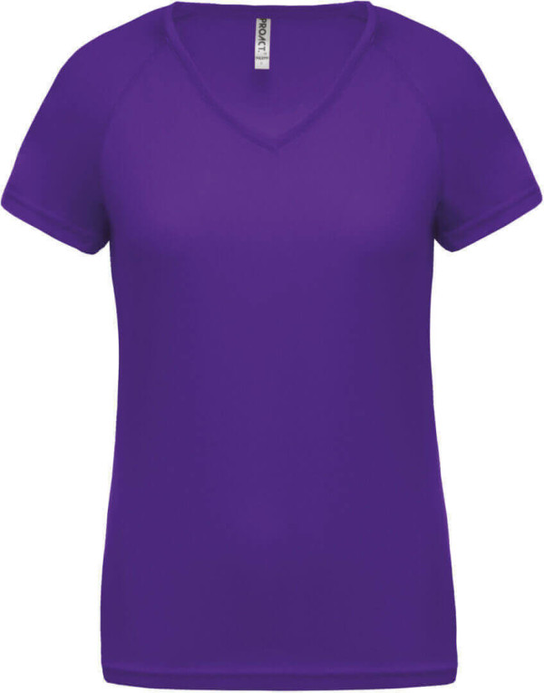 Damen V-Neck Sport T-Shirt