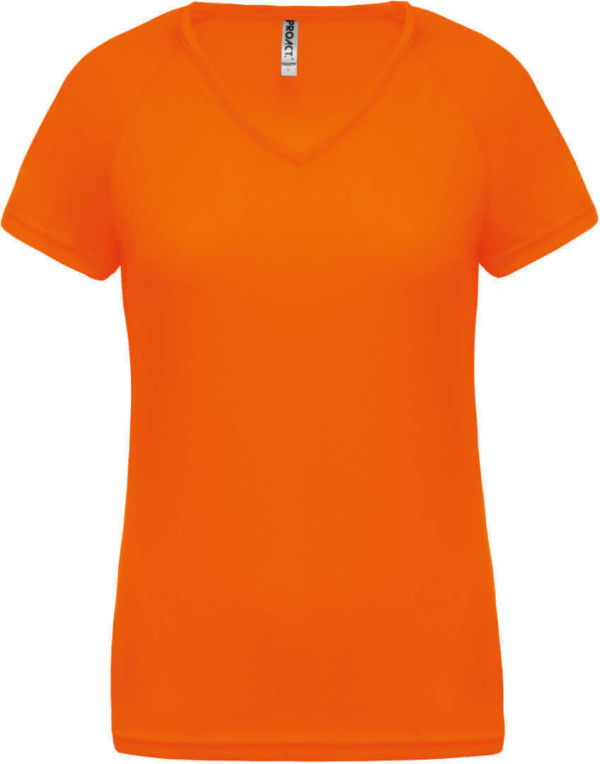 Damen V-Neck Sport T-Shirt
