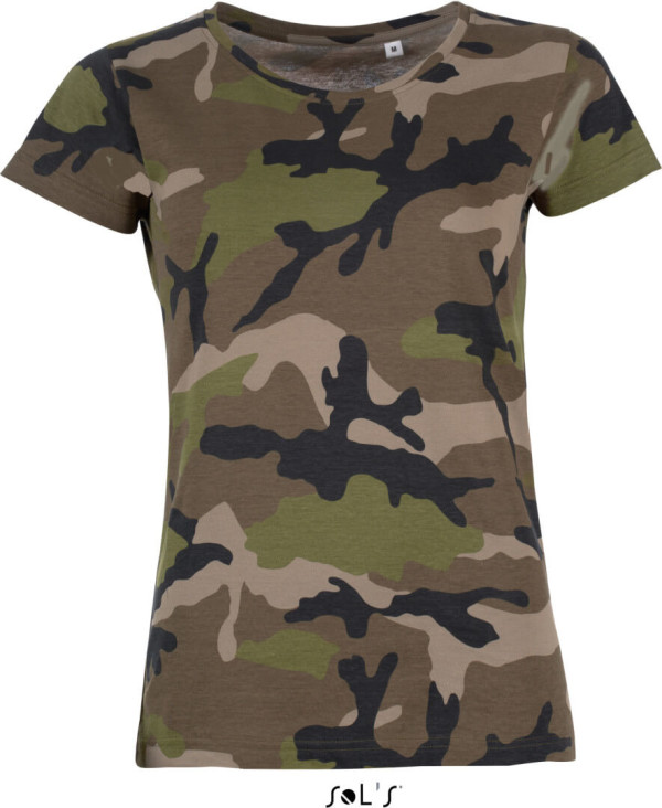 Damen Camouflage T-Shirt
