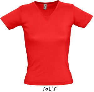 Damen V-Neck Ripp T-Shirt - Reklamnepredmety
