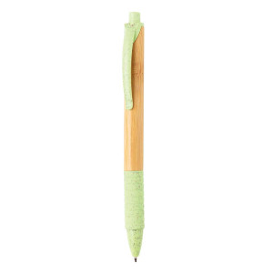 Bambus & Weizenstroh Stift, grün - Reklamnepredmety
