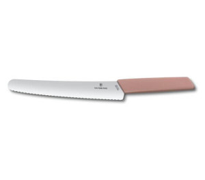 Victorinox Swiss Modern Nôž na pečivo a cukrovinky 22 cm -marhuľovo ružová - Reklamnepredmety