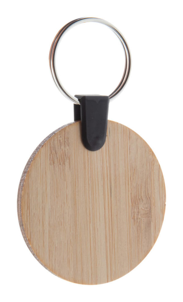 Ovaler Bambry-Schlüsselring aus Bambus