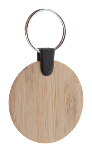 Ovaler Bambry-Schlüsselring aus Bambus - Reklamnepredmety