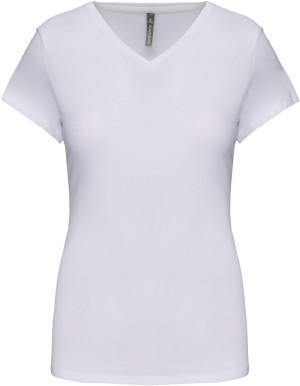 Damen V-Neck Stretch T-Shirt - Reklamnepredmety