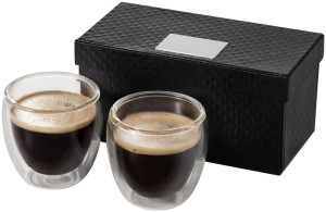 Boda Espresso-Set, 2-teilig - Reklamnepredmety