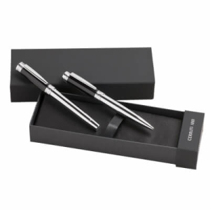 Set Zoom Classic Black (ballpoint pen & fountain pen) - Reklamnepredmety
