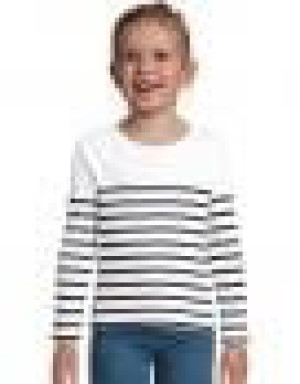 L03101 Kids´ Long Sleeve Striped T-Shirt Matelot - Reklamnepredmety