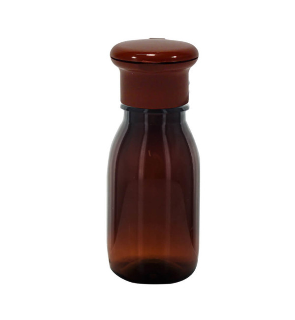 Braune Flasche mit Clip 50ml