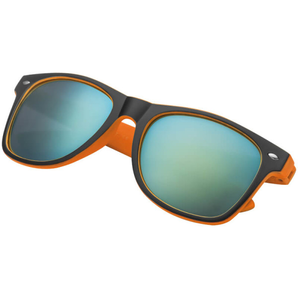 Stilvolle zweifarbige Kunststoffsonnenbrille