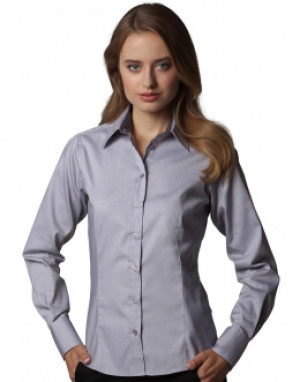 Women`s Contrast Premium Oxford Shirt LS - Reklamnepredmety