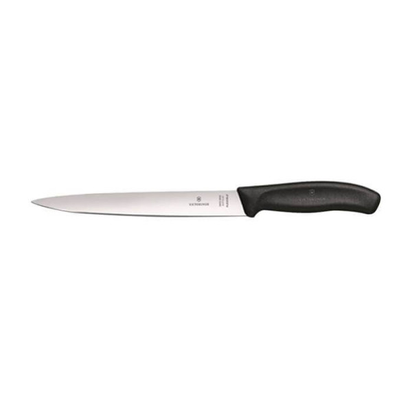 filleting knife, black, 16 cm, blister