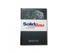 Potlač diár na mieru logo Solid Bau