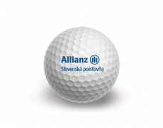 Potlač tampoprint logo na golfovú loptičku Allianz