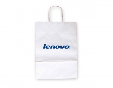 Potlač sieťotlač logo Lenovo na papierovú tašku