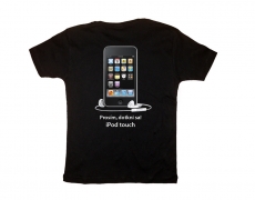 Potlač sieťotlač logo iPod touch na tričko