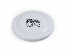 Potlač sieťotlač logo Bubbe na tanier