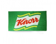 Potlač sublimácia logo Knorr na uterák