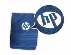 Potlač výšivka logo HP na uterák